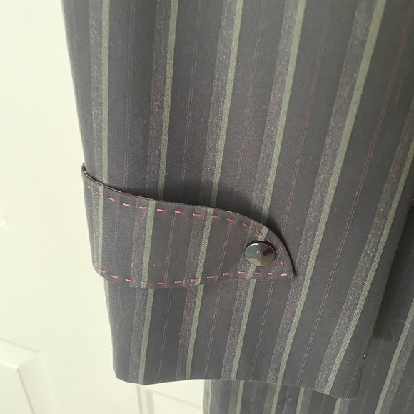 Valentino Red and Tan Striped Jacket - Picture 3 of 9